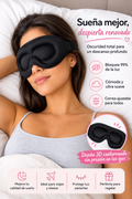 Antifaz de Dormir 3D KALMALOOM® — Oscuridad Total, Sin Presión en los Ojos